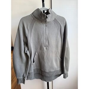 Lululemon Scuba Oversized Funnel Neck Half Zip *Long / Size M/L / Army Green